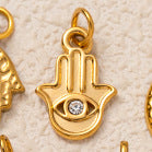 Sporty Stainless Steel PVD 18K Gold Plated DIY Charm Bar Pendant