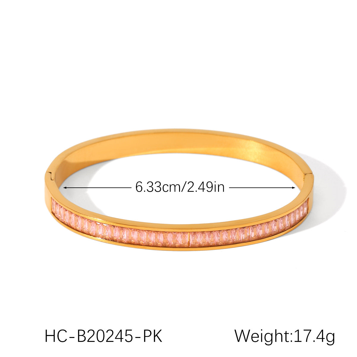Bracciale rigido minimalista da donna con fiocco e apertura, in acciaio inossidabile placcato oro 18K