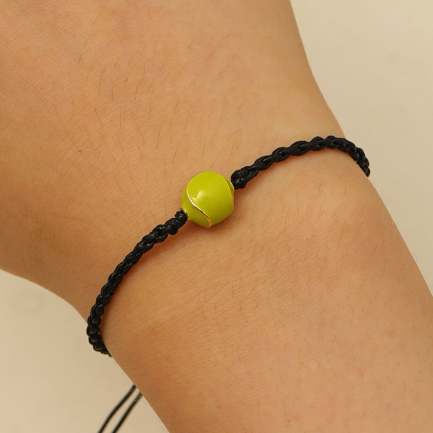 Sporty Plated Mixed Materials Adjustable Woven Bracelet Charm Bar