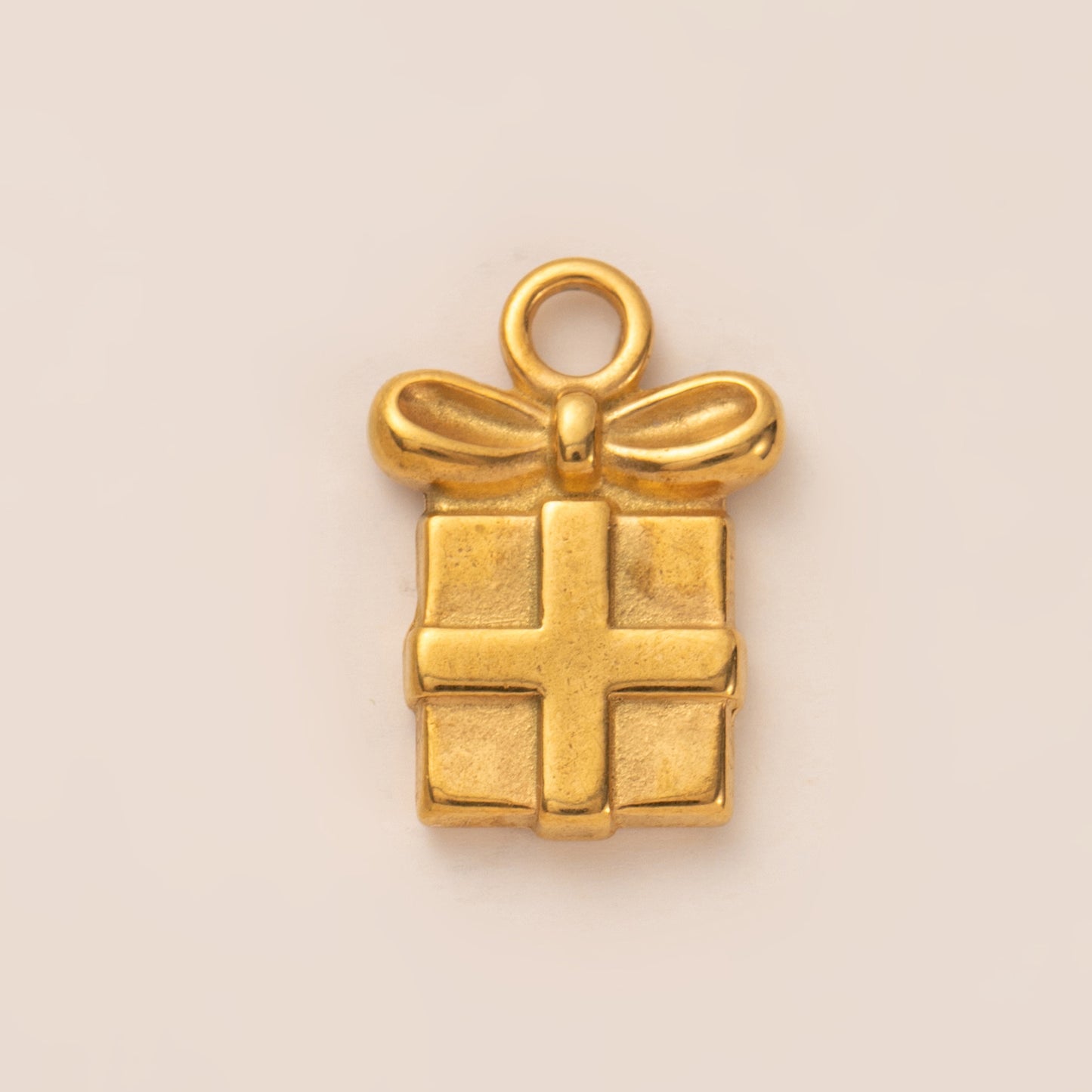 Vintage 18K Gold Plated Stainless Steel Mask Pendant Necklace Charm Bar for Unisex