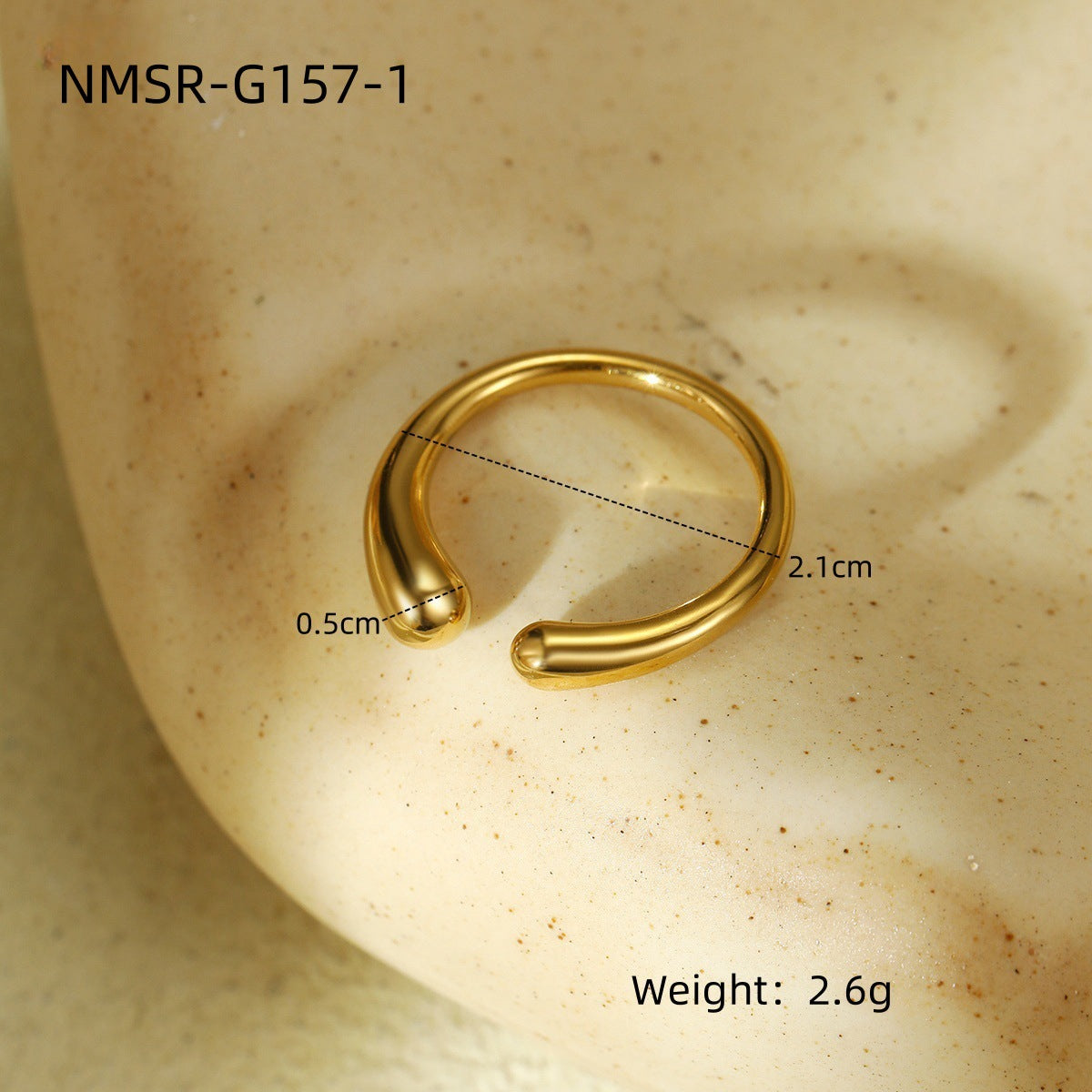 Juego de pendientes y pulsera de acero titanio con chapado en oro de 18K con forma de C de estilo vintage para mujer