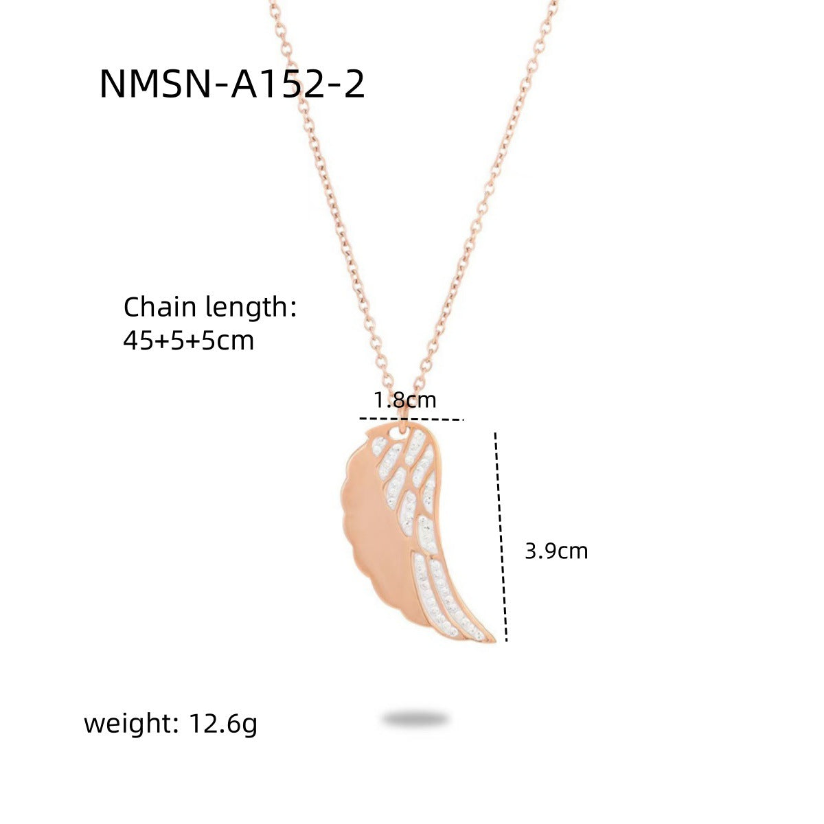 Collar minimalista geométrico redondo de acero inoxidable con chapado en oro rosa de 18 quilates para mujer con barra para dijes DIY