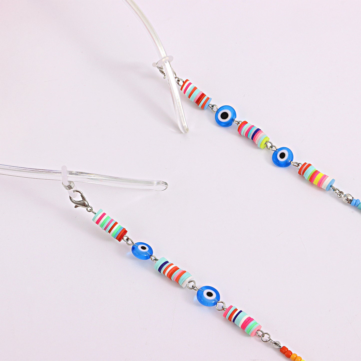 Colorful Resin Bead Floral Eyewear Chain for Women