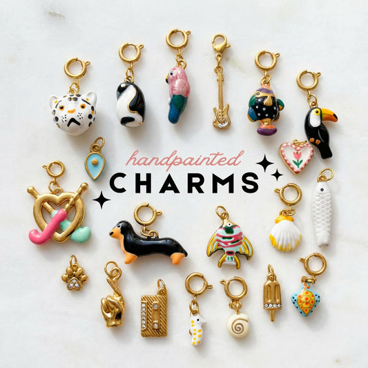 Vintage 18K Gold Plated Stainless Steel DIY Charm Bar