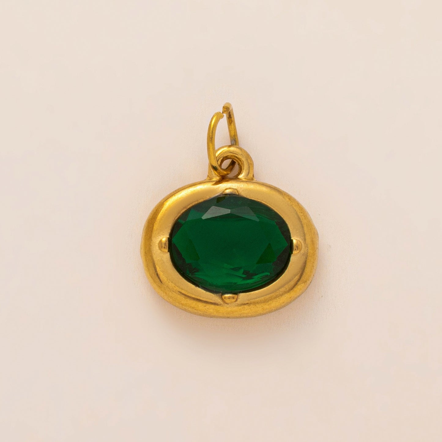 Vintage Abstract 18K Gold Plated Stainless Steel PVD DIY Charm Bar Pendant