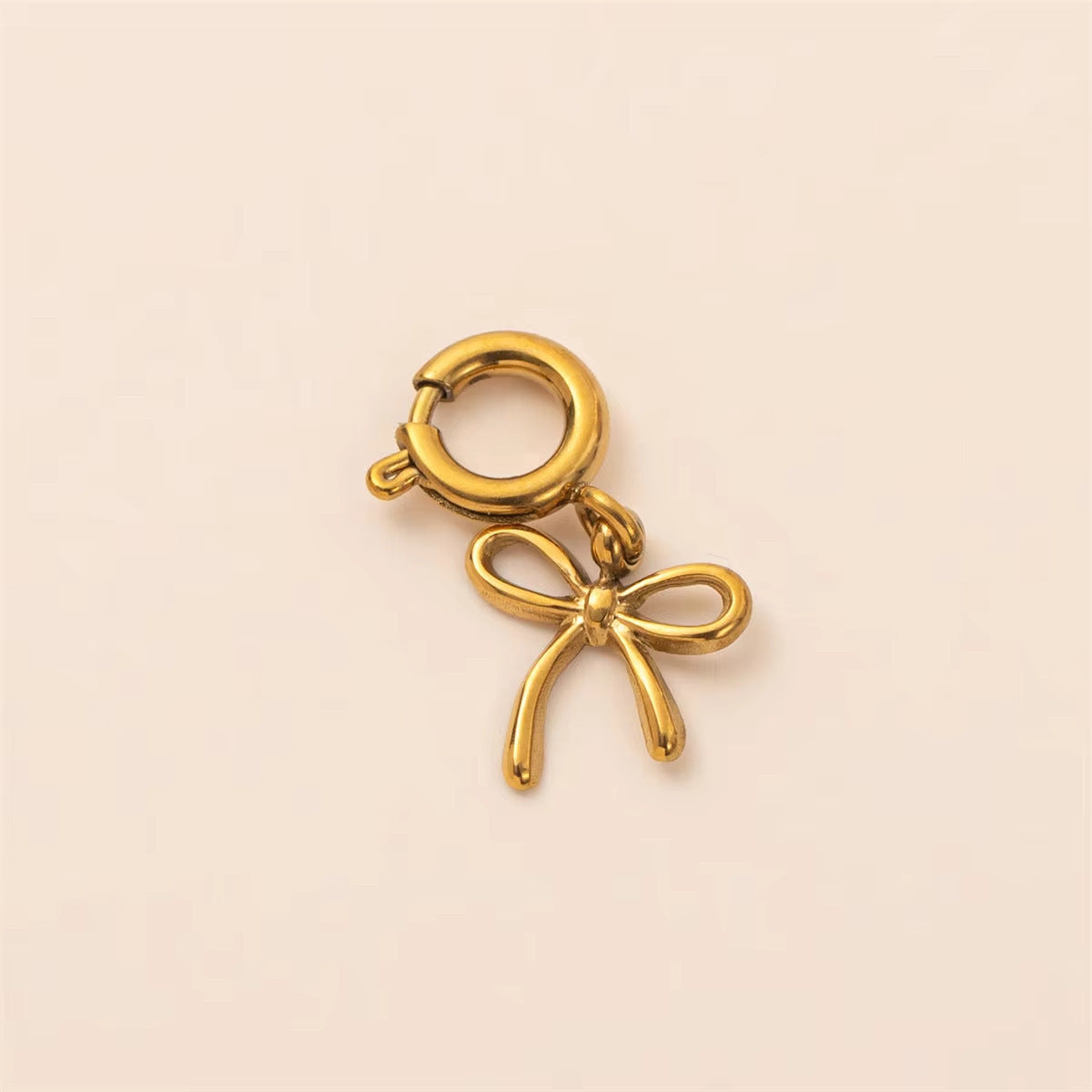 Geometric Stainless Steel PVD Plated 18K Gold DIY Charm Bar Pendant