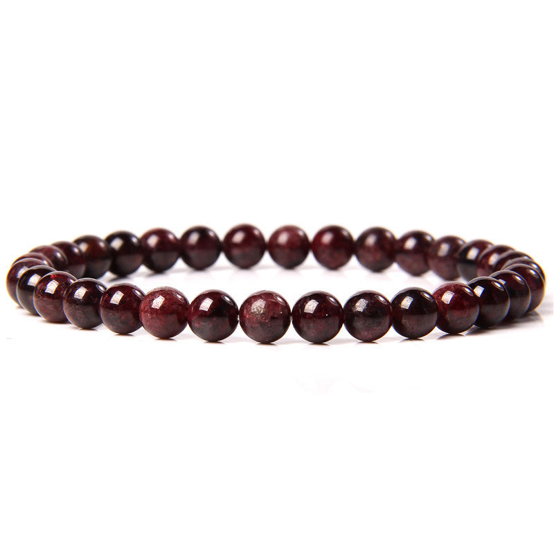 Elegant Casual Geometric Natural Agate Beaded Bracelet Unisex 6mm