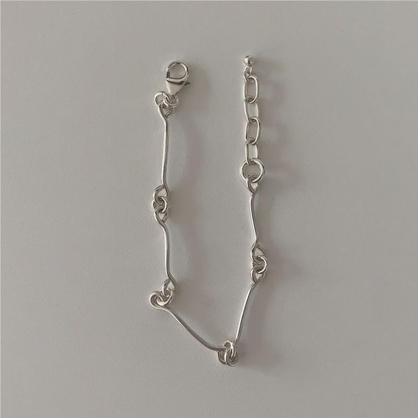 Minimalist 925 Sterling Silver Geometric Handmade Bracelet