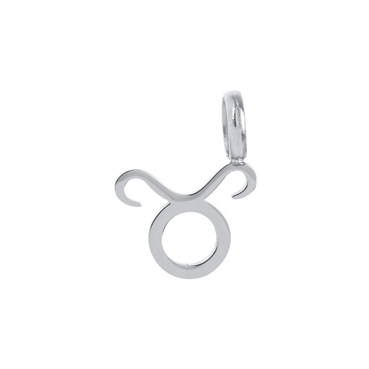 Minimalist Titanium Steel Plated Zodiac Charm Bar Necklace for Women