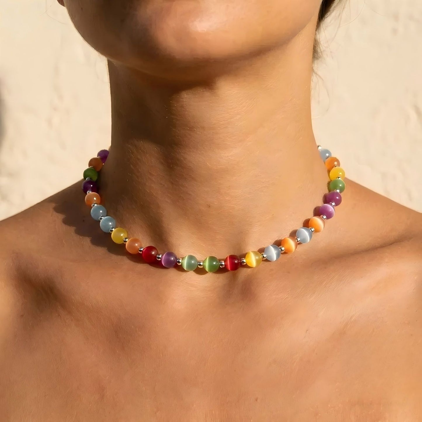 Bohemian Gradient Beaded Necklace for Women