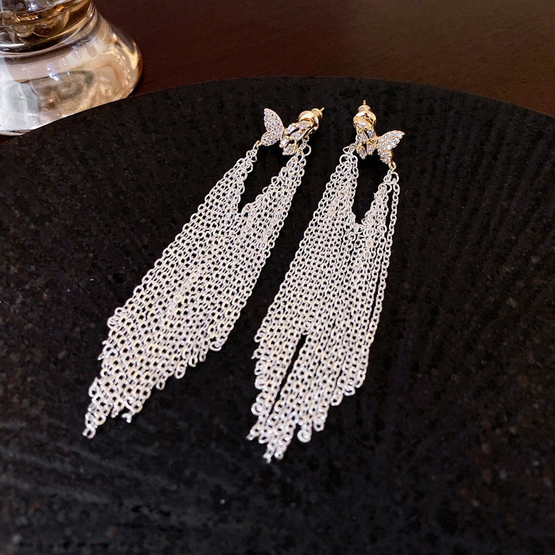 Eleganti Orecchini Pendenti Floreali con Perle e Strass in Argento 925, Stile Lusso Artigianale da Donna