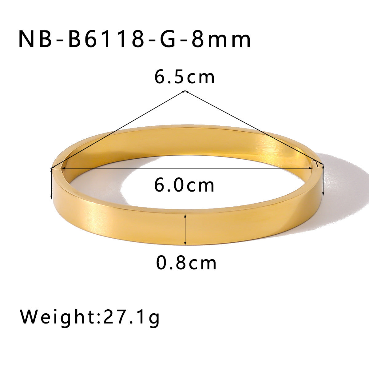 Minimalist Stainless Steel Bracelet for Women with Vacuum Gold Plating Polished Spherical Toggle Clasp