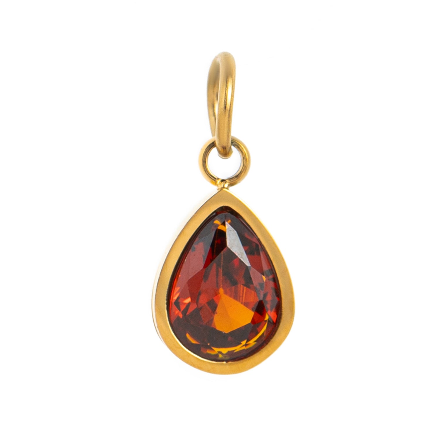 Sporty Stainless Steel PVD 18K Gold Plated DIY Charm Bar Pendant