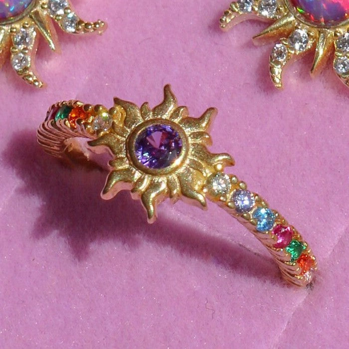 Retro Artistic Geometric Opal Pendant Necklace with Micro-Paved Zirconia on Copper Chain for Women