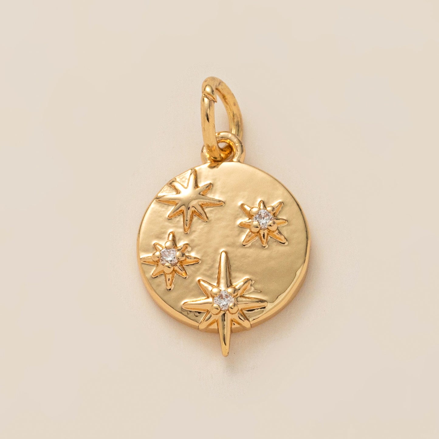 Vintage Gold Plated Stainless Steel Heart Charm Bar