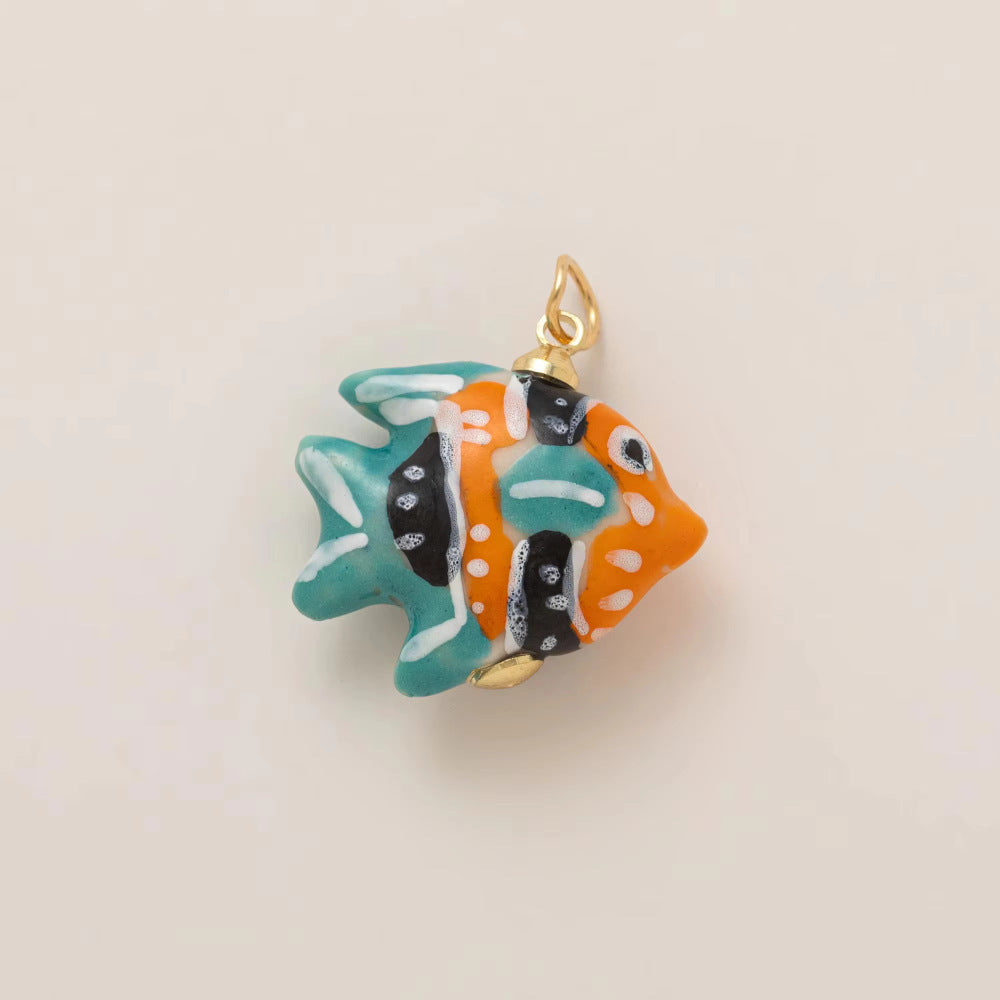 Minimalist Luxury 18K Gold Plated Brass Animal Pendant Necklace with Cubic Zirconia for Unisex