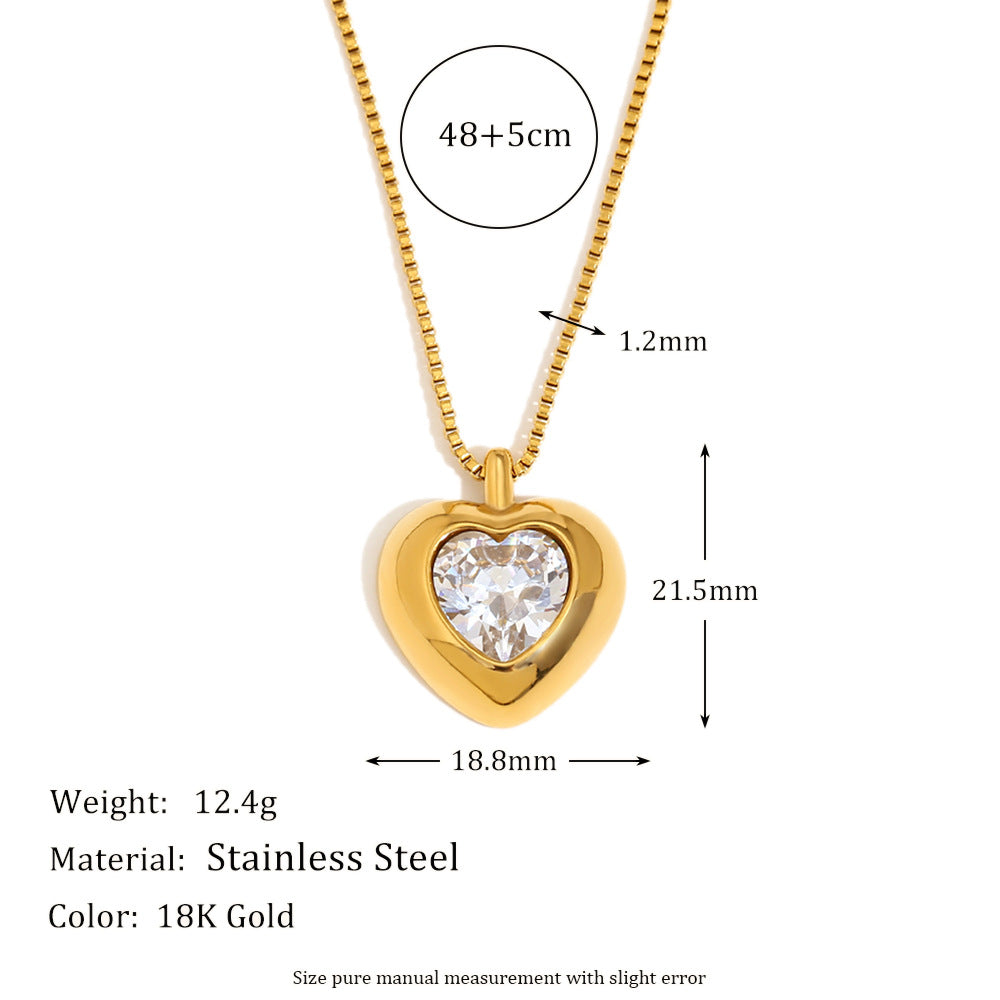 Collana con Pendente a Cuore Floreale Vintage in Agata Rossa da Donna con Catena in Acciaio Inox e Placcatura in Oro 18K