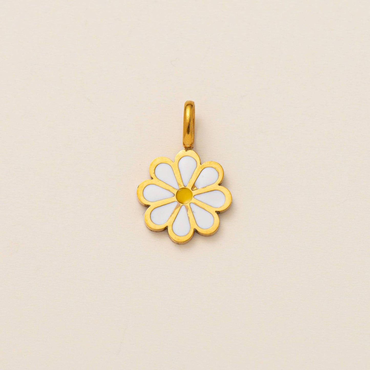 Vintage 18K Gold Plated Stainless Steel Heart Charm Bar Necklace