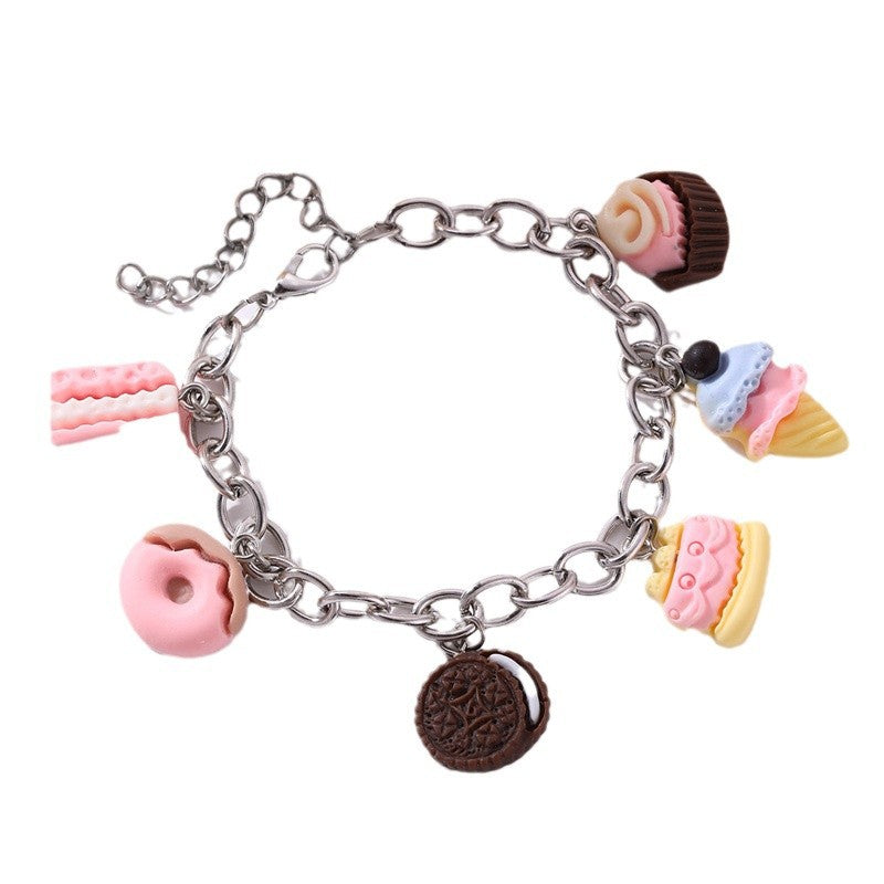 Braccialetto per Bambini Stile Punk a Stella Geometrica Elettroplaccato in Materiali Misti