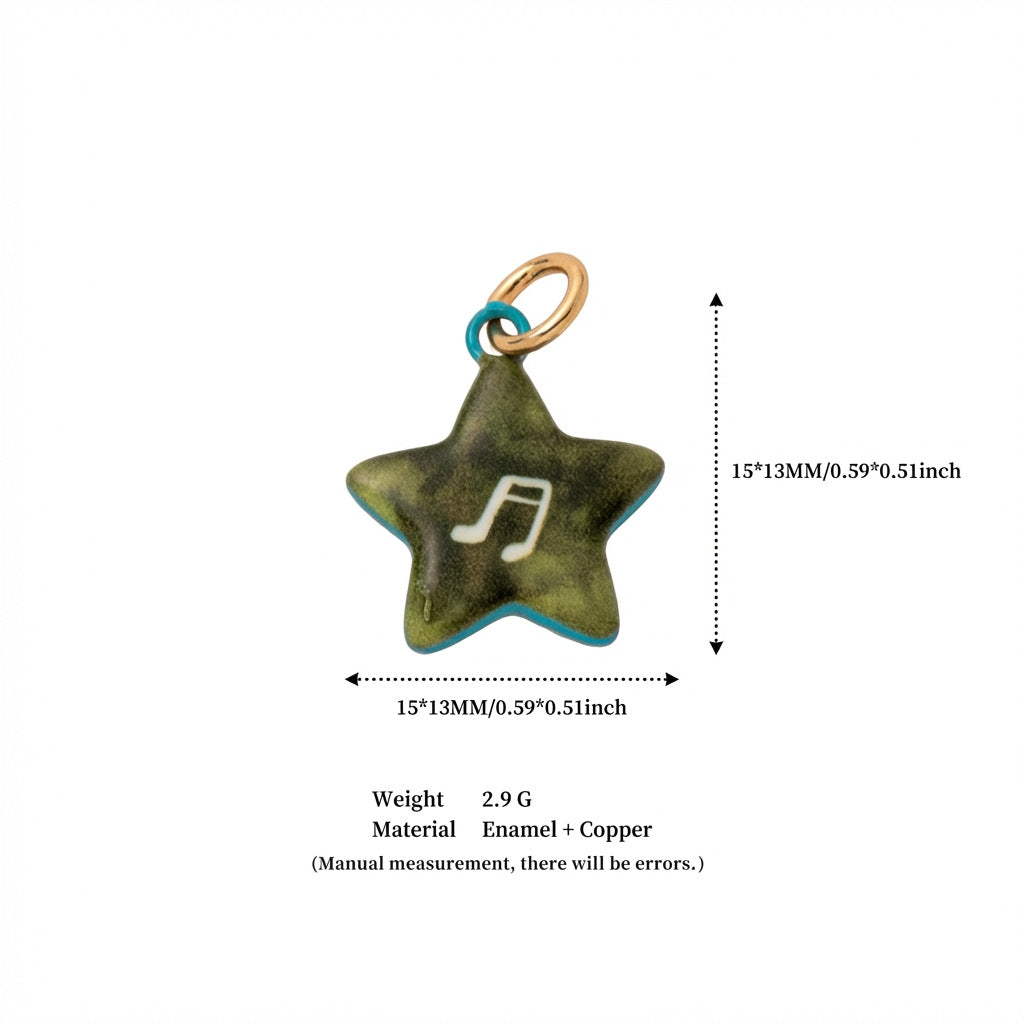 Minimalist Luxury Star Stainless Steel Plated Pendant Necklace 18K Gold Unisex