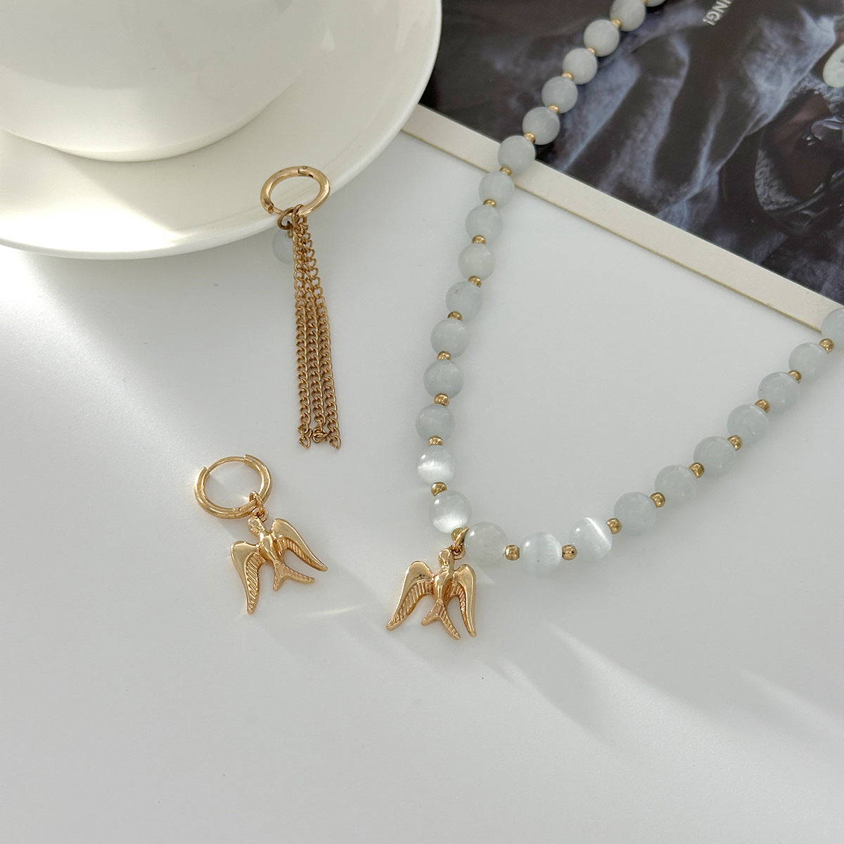 Sweet Heart Alloy Plated Earrings for Women