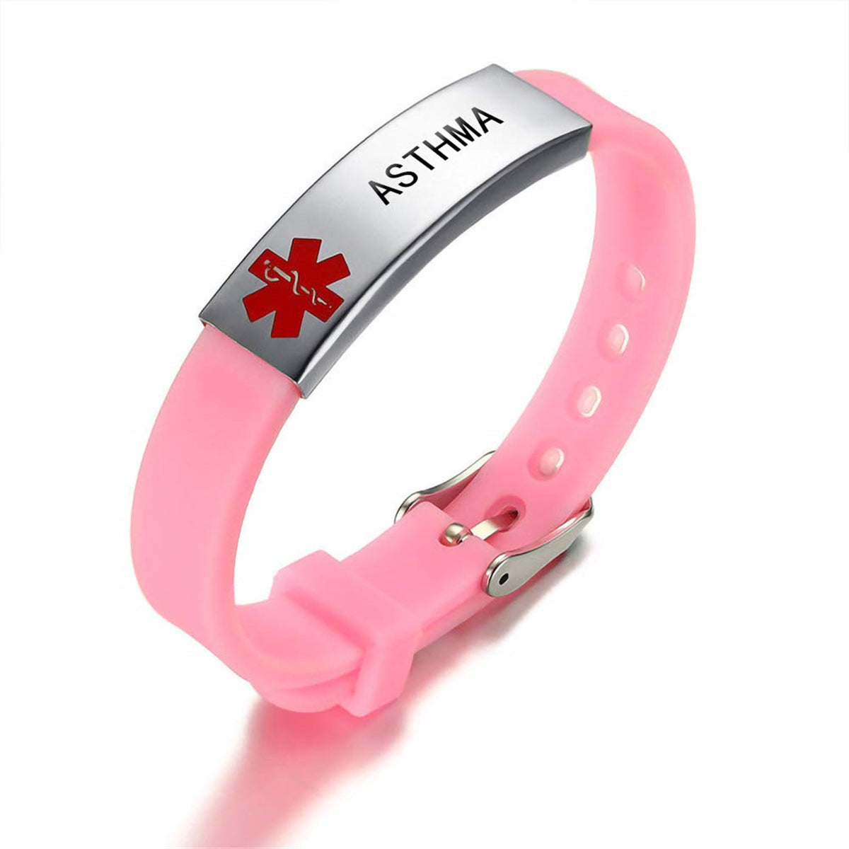 Silicone and Titanium Steel Medical Alert Bracelet with Stainless Steel Band for Diabetes Epilepsy Allergy and Pacemaker Awareness