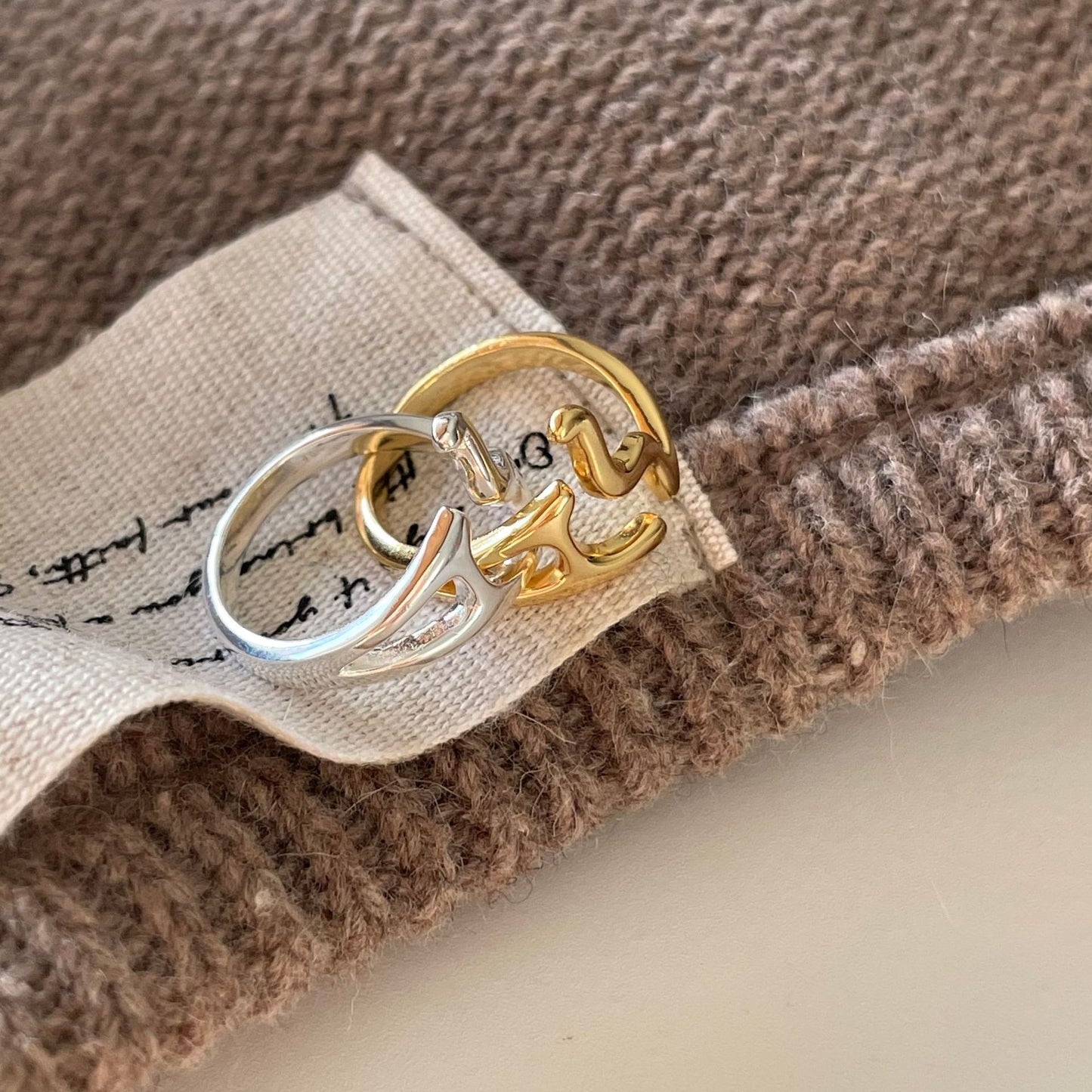 Minimalist 925 Sterling Silver Geometric Line Ring for Women