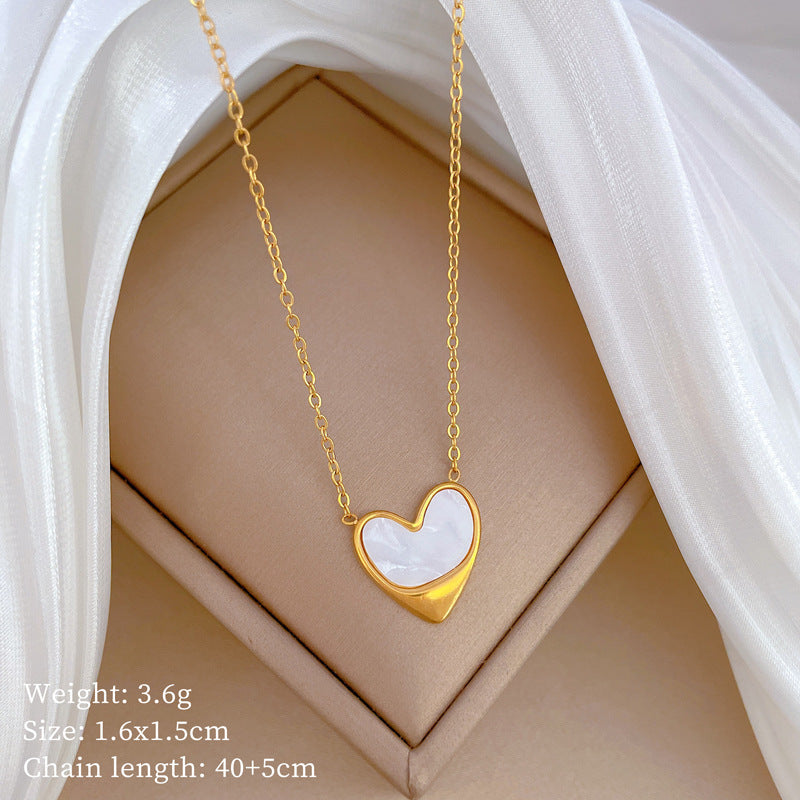 Collana con pendente geometrico minimalista in titanio e acciaio placcato unisex