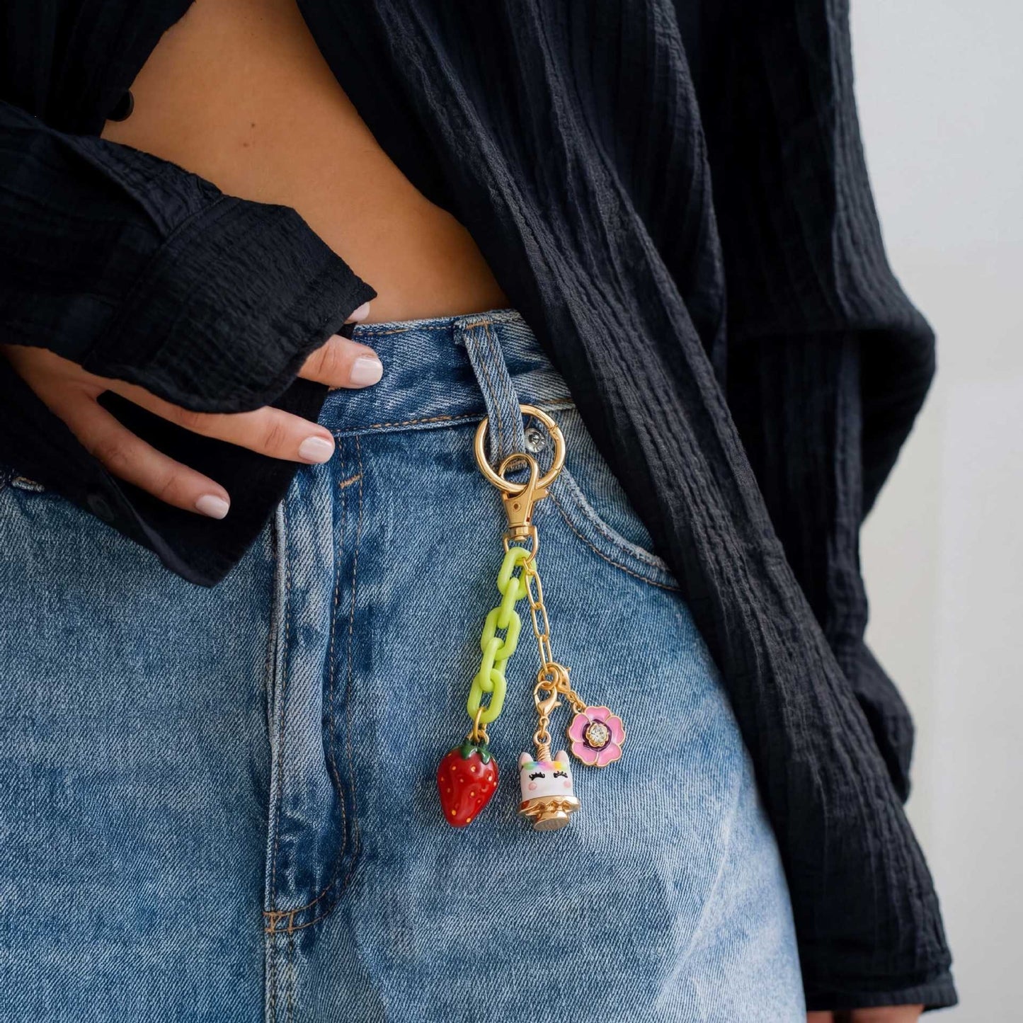 Vintage Elegant Alloy Plated Starfish Fish Heart Teardrop Geometric Bag Charm