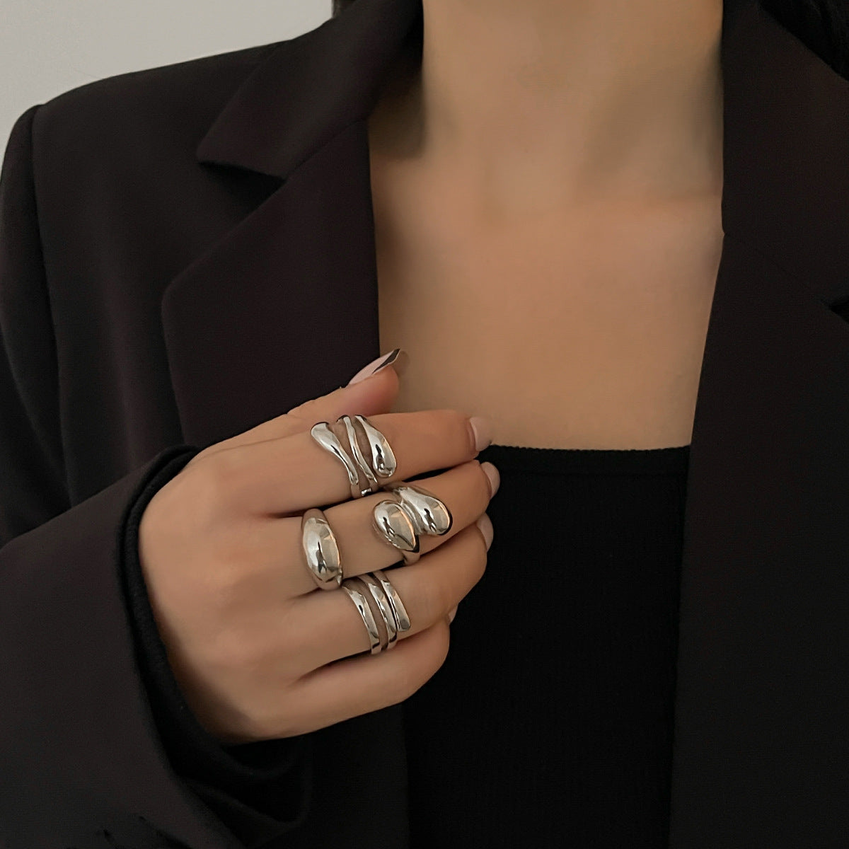 Baroque-Inspired Irregular Wrap Bracelet with Alloy Base and Simulated Pearl Accents Electroplated for Women