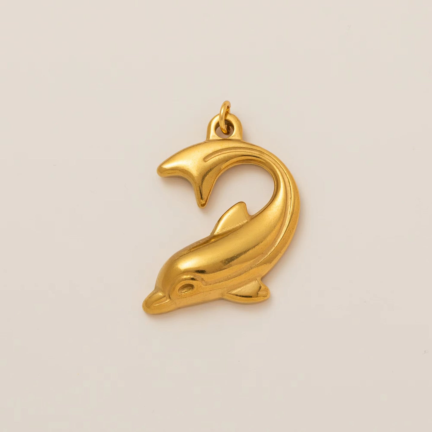 18K Gold Plated Stainless Steel Ocean Series Charm Bar Pendant