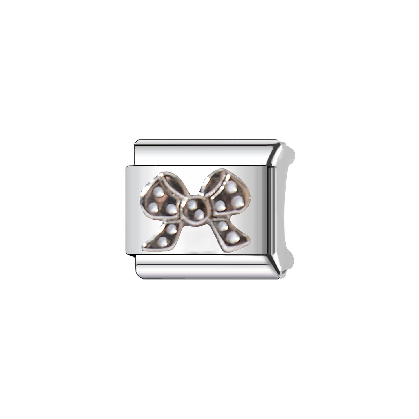 Personalized Stainless Steel Plated Clover Charm Bar Bracelet Unisex DIY Jewelry