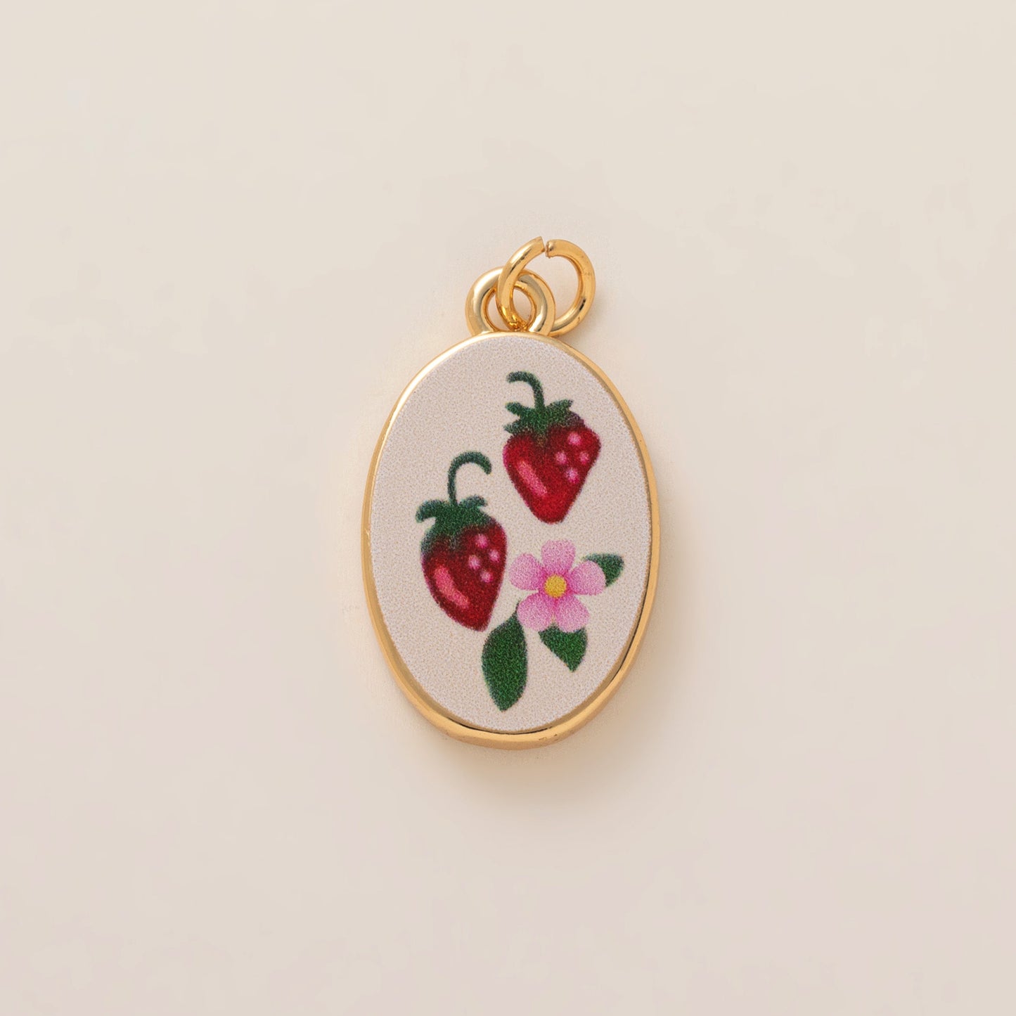 Minimalist Sweet Brass Plated Butterfly Heart Flower Charm Bar