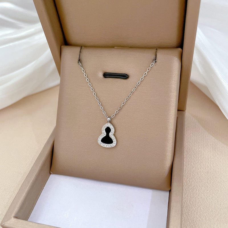 Collana in acciaio al titanio geometrica minimalista per unisex con catena irregolare