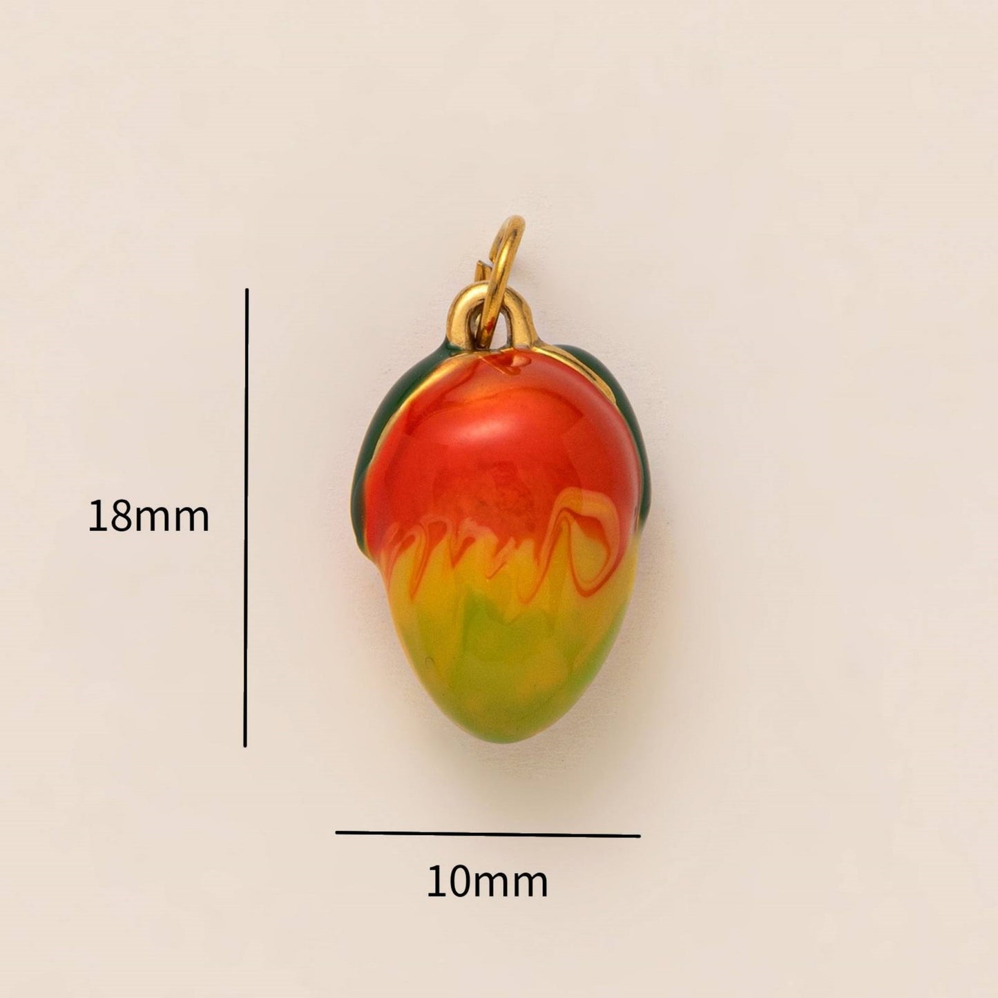 Vintage 18K Gold Plated Geometric Stainless Steel Pendant