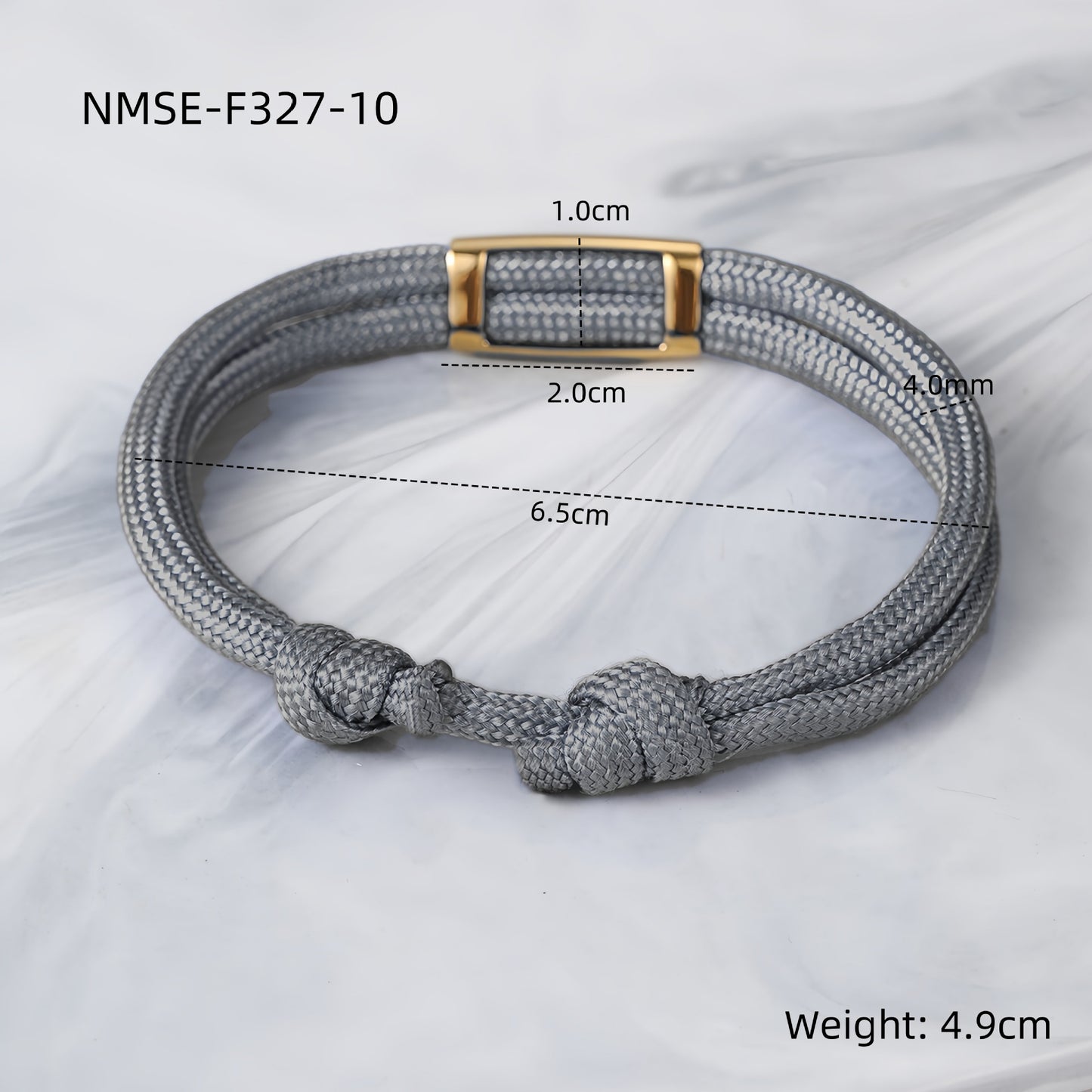 Pulsera trenzada minimalista de paracord con charm de acero de titanio para hombres y mujeres, grabado personalizado, regalo para familiares y festividades