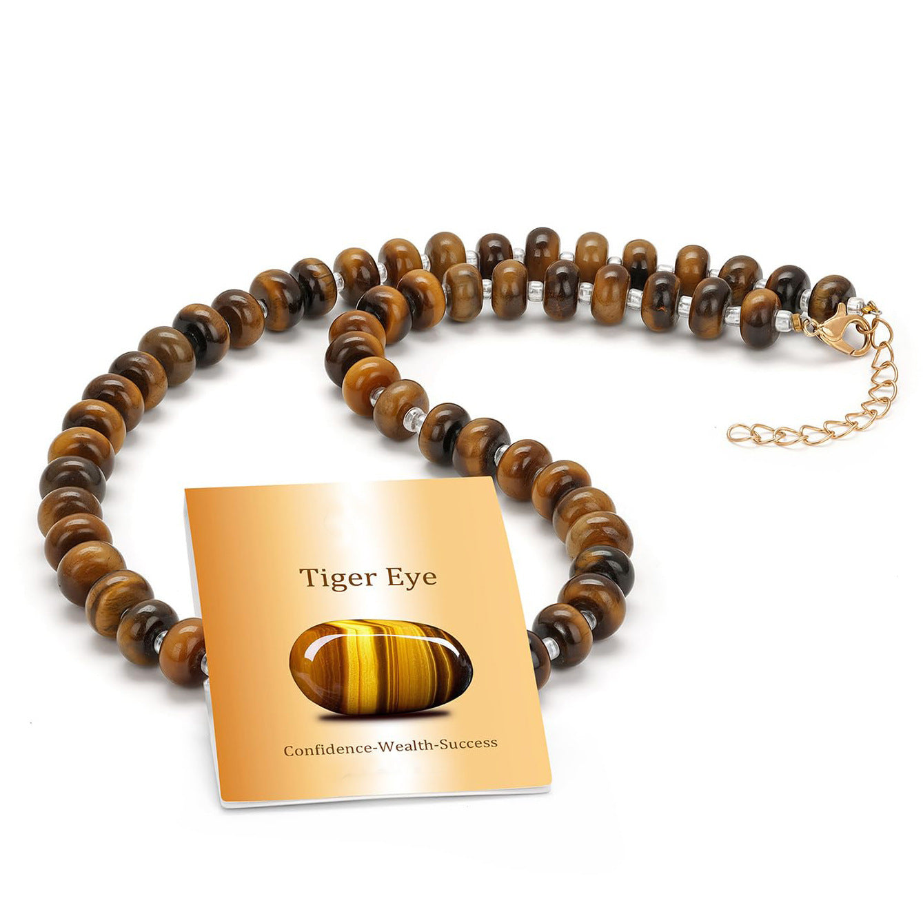 Casual 8mm Round Crystal Beaded Necklace for Women