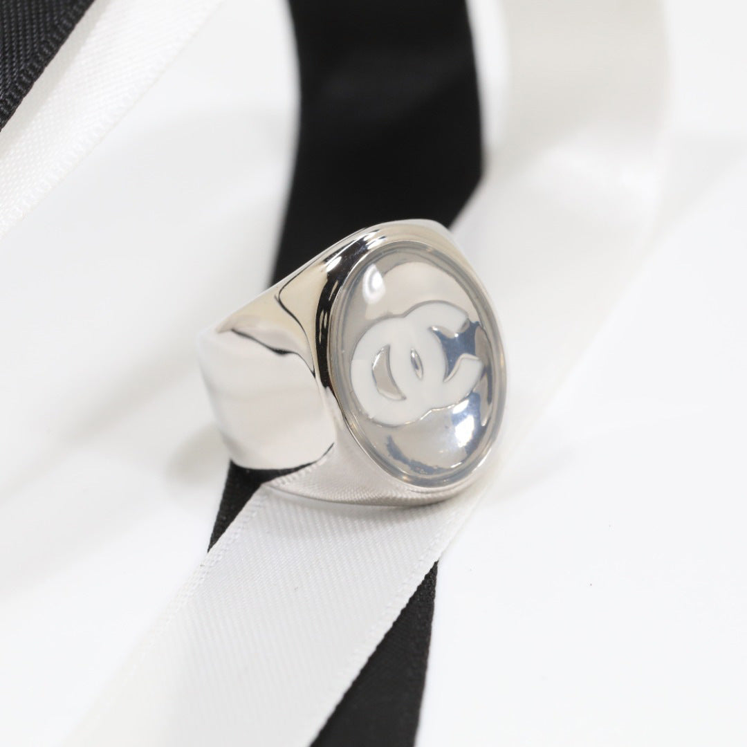 Anello Da Donna Minimalista Casual Ovale Geometrico Placcato Acrilico