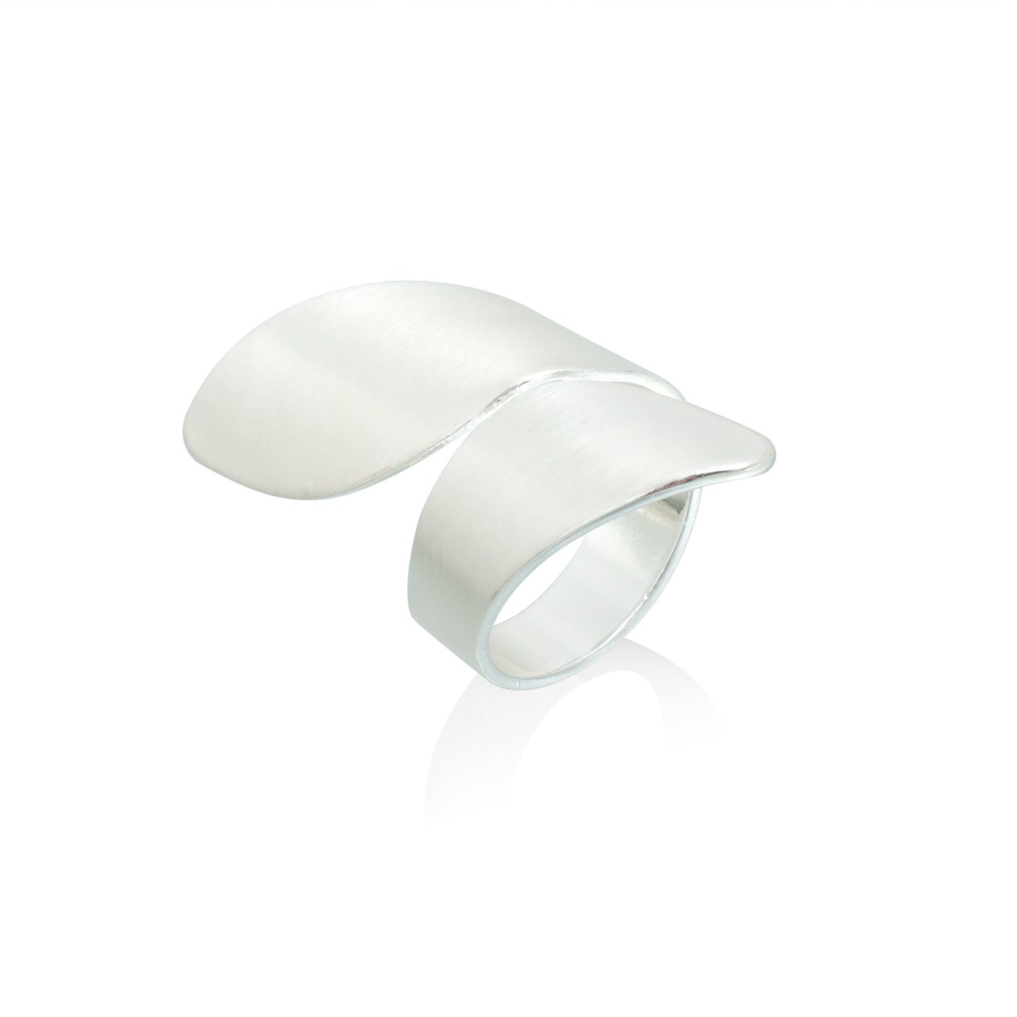 Anillo ajustable abierto geométrico para mujer con acabado metálico e incrustaciones de pedrería
