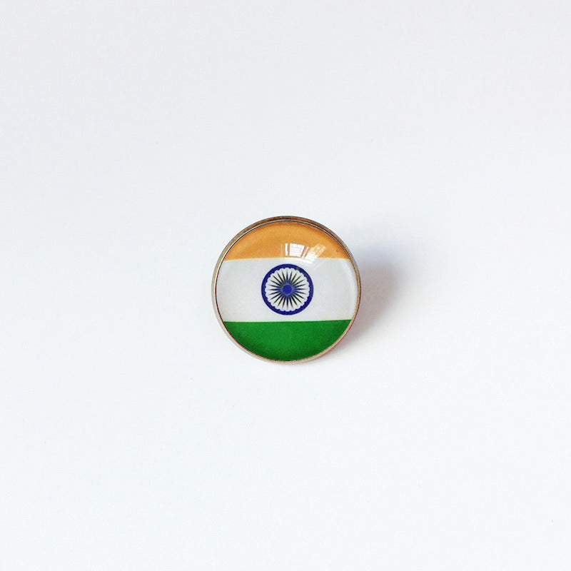 Pin de Solapa de Aleación Esmaltado Personalizado con Diseño de Bandera del Mundo para Hombres y Mujeres
