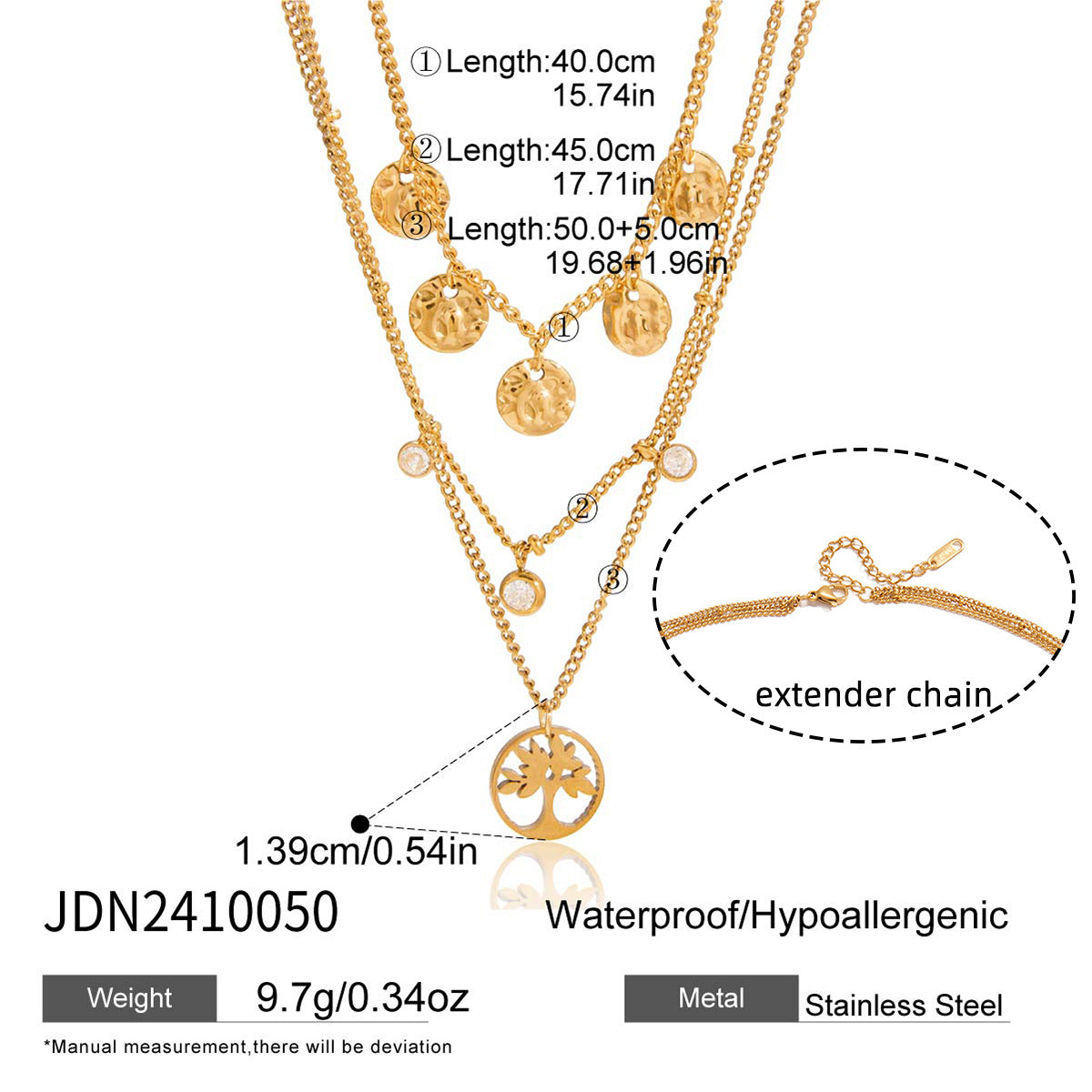 Collar minimalista geométrico de acero de titanio para mujer con acabado chapado y colgante de acero inoxidable