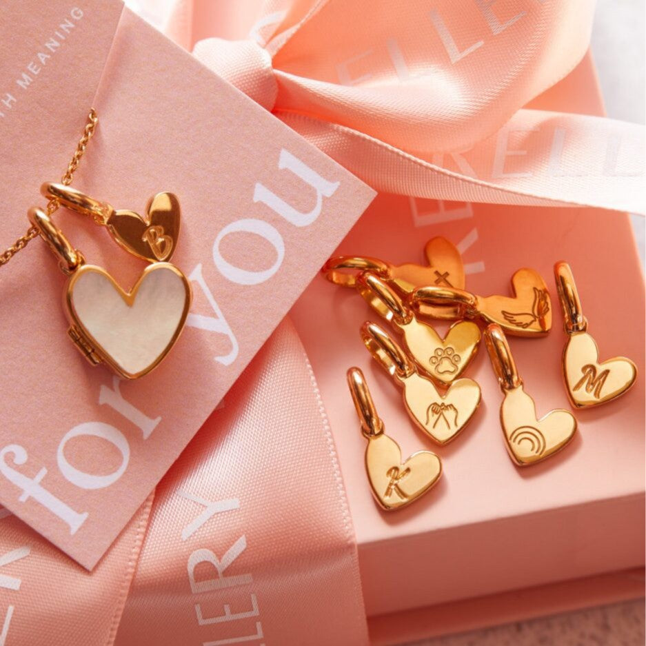 Minimalist Heart Shape Stainless Steel PVD Gold Plated DIY Charm Bar Necklace