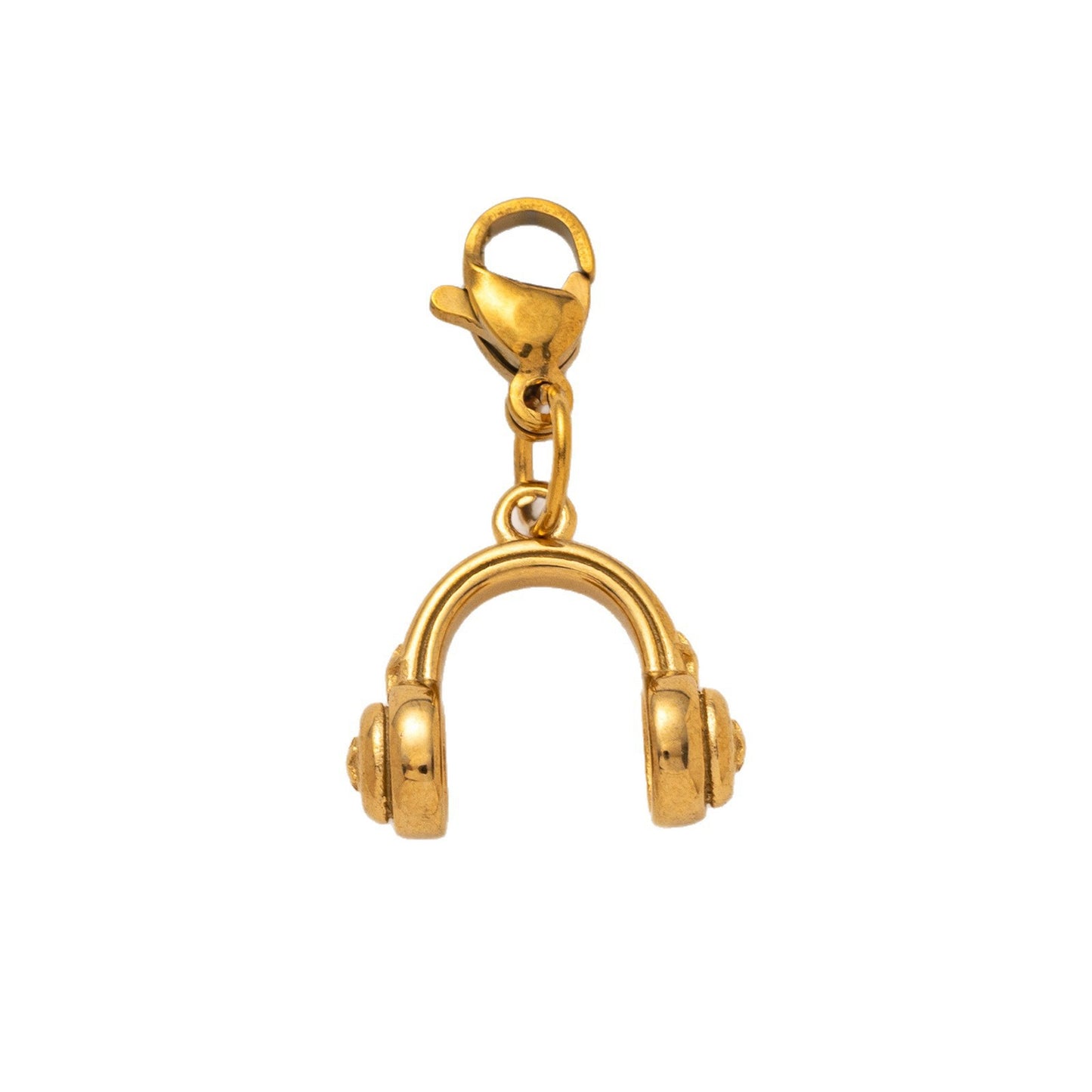 Vintage 18K Gold Plated Stainless Steel Fruit Charm Bar for Women