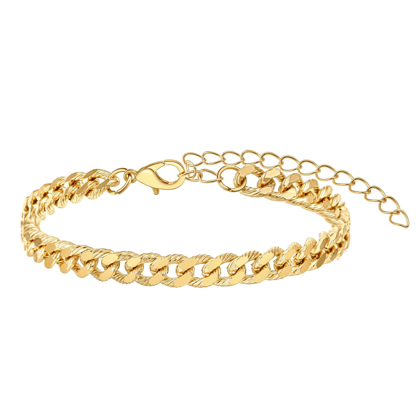 Minimalist Elegant Geometric Alloy Plated Bracelet for Women