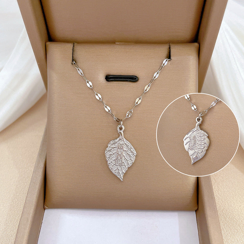 Minimalist Geometric Titanium Steel Collar Chain Necklace