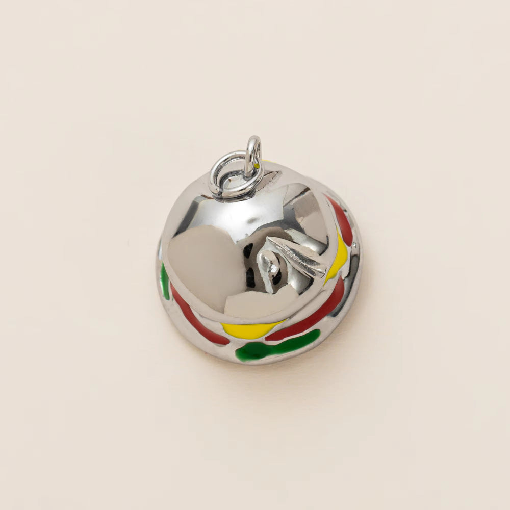 Vintage 18K Gold Plated Stainless Steel Geometric Ice Cream Charm Bar PVD Coated
