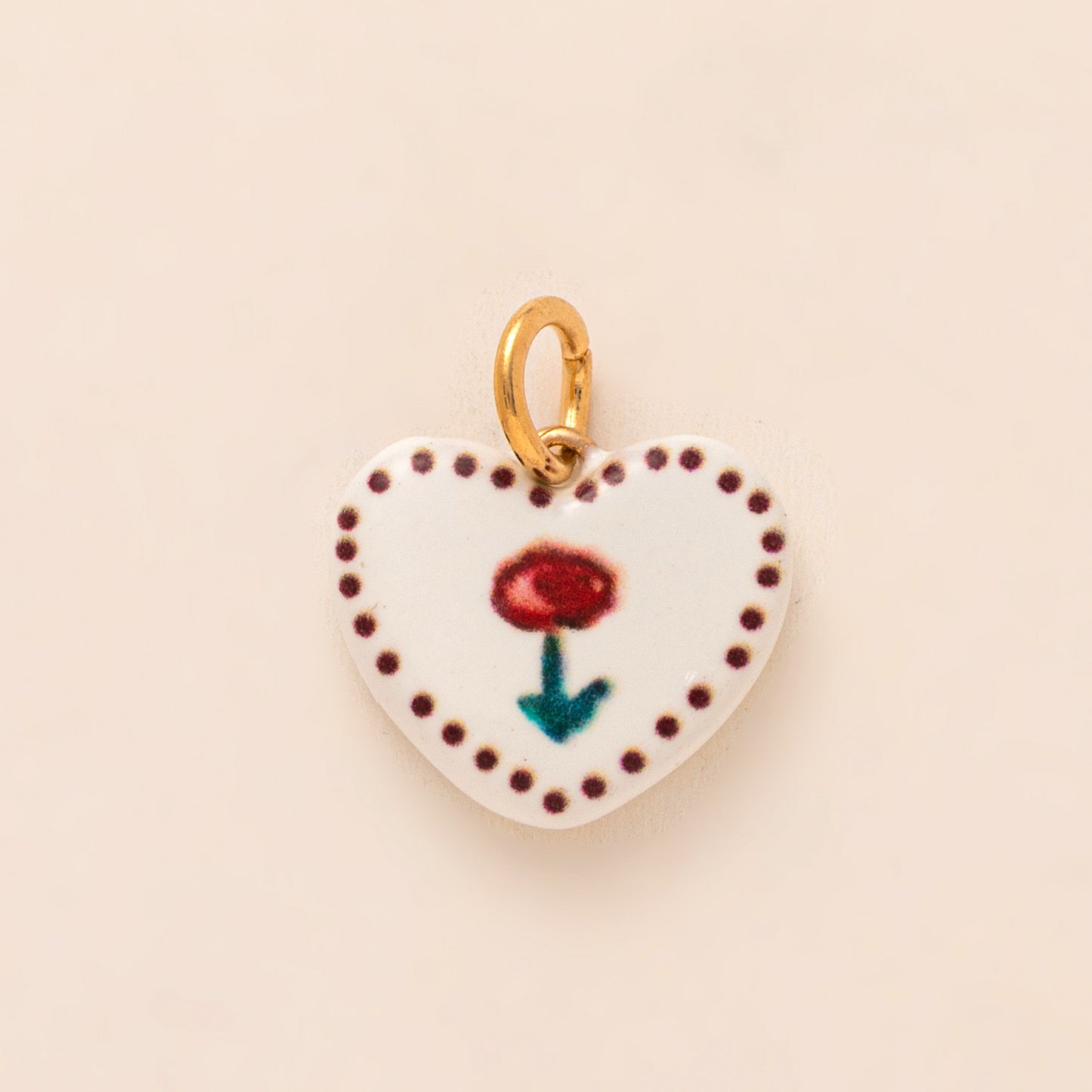 Fashion Plated Brass Floral Heart Letter Fruit Charm Bar DIY Accessories