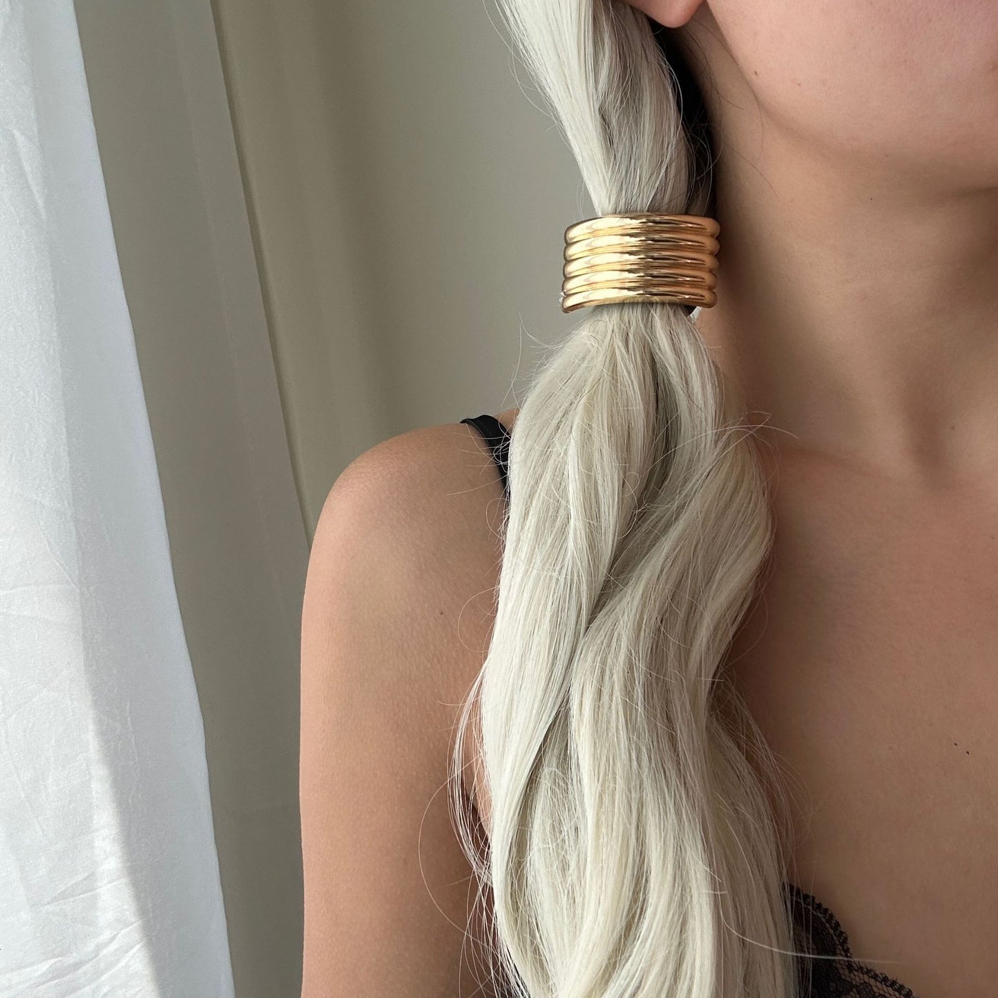 Fashion Butterfly Alloy Plated Hair Tie
