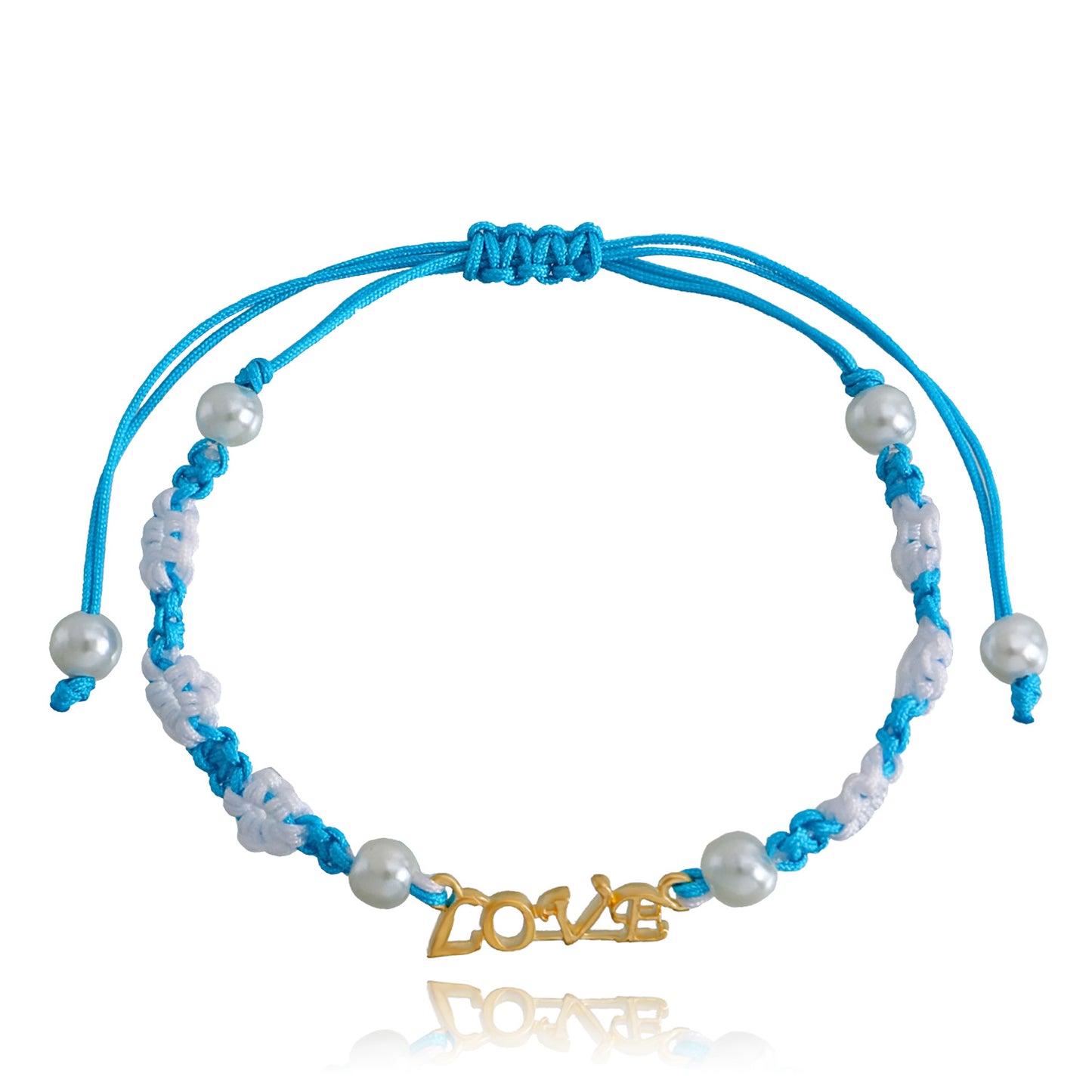 Minimalist Braided Flower Adjustable Colorful Cord Bracelet with Geometric Heart Design Alloy Plated Hand Jewelry
