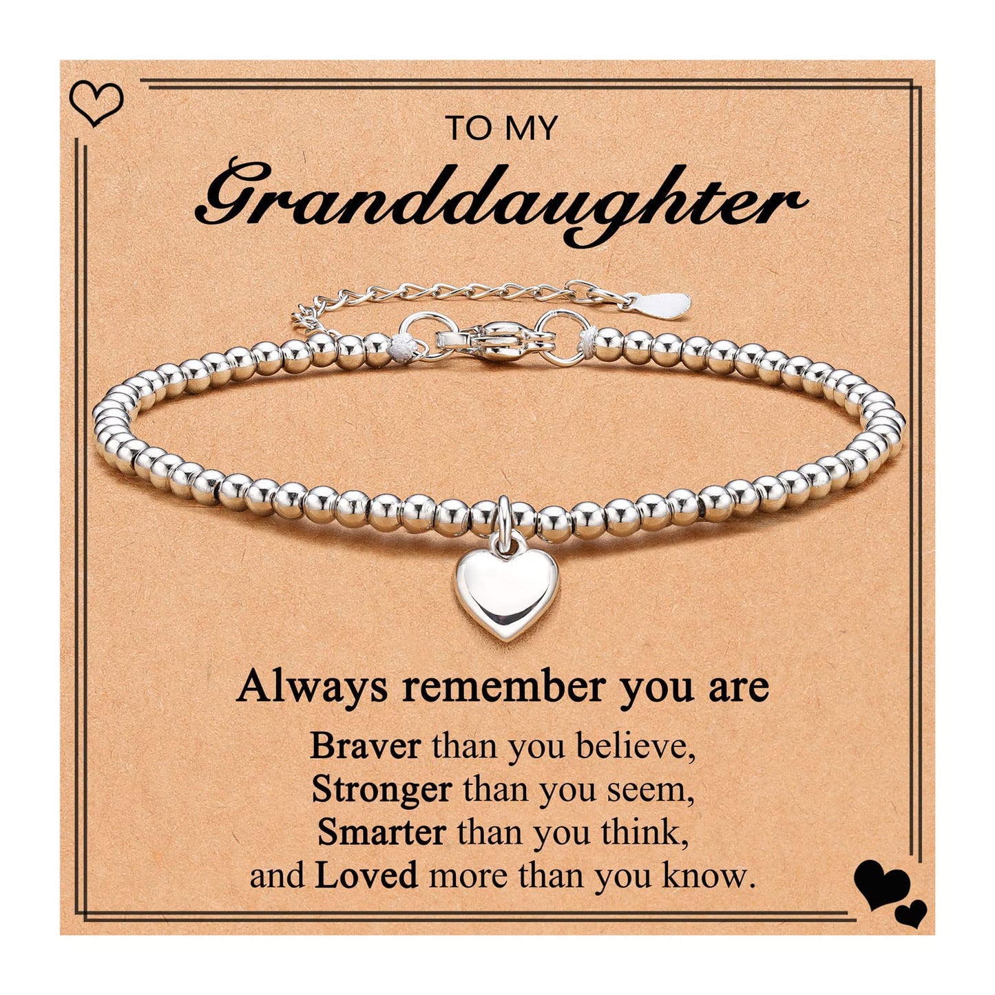 Elegant Heart Shape Titanium Steel Silver Plated Pearl Bracelet for Women